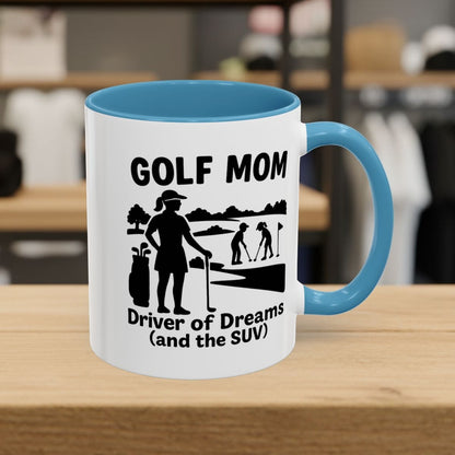Golf Mom - Golf Mug - 11oz in Light Blue