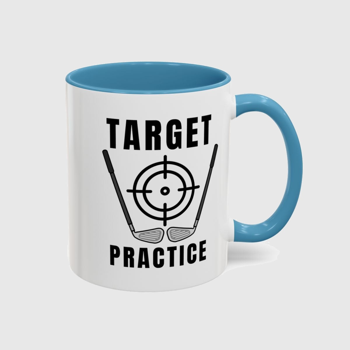 Target Practice - Golf Mug in Light Blue