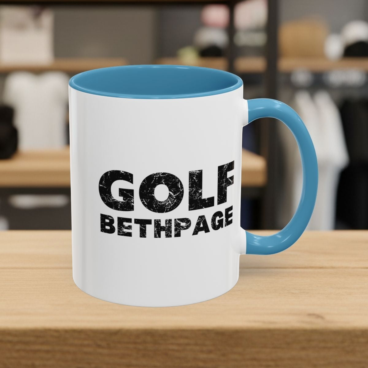 Golf Bethpage - Golf Mug - 11oz in Light Blue