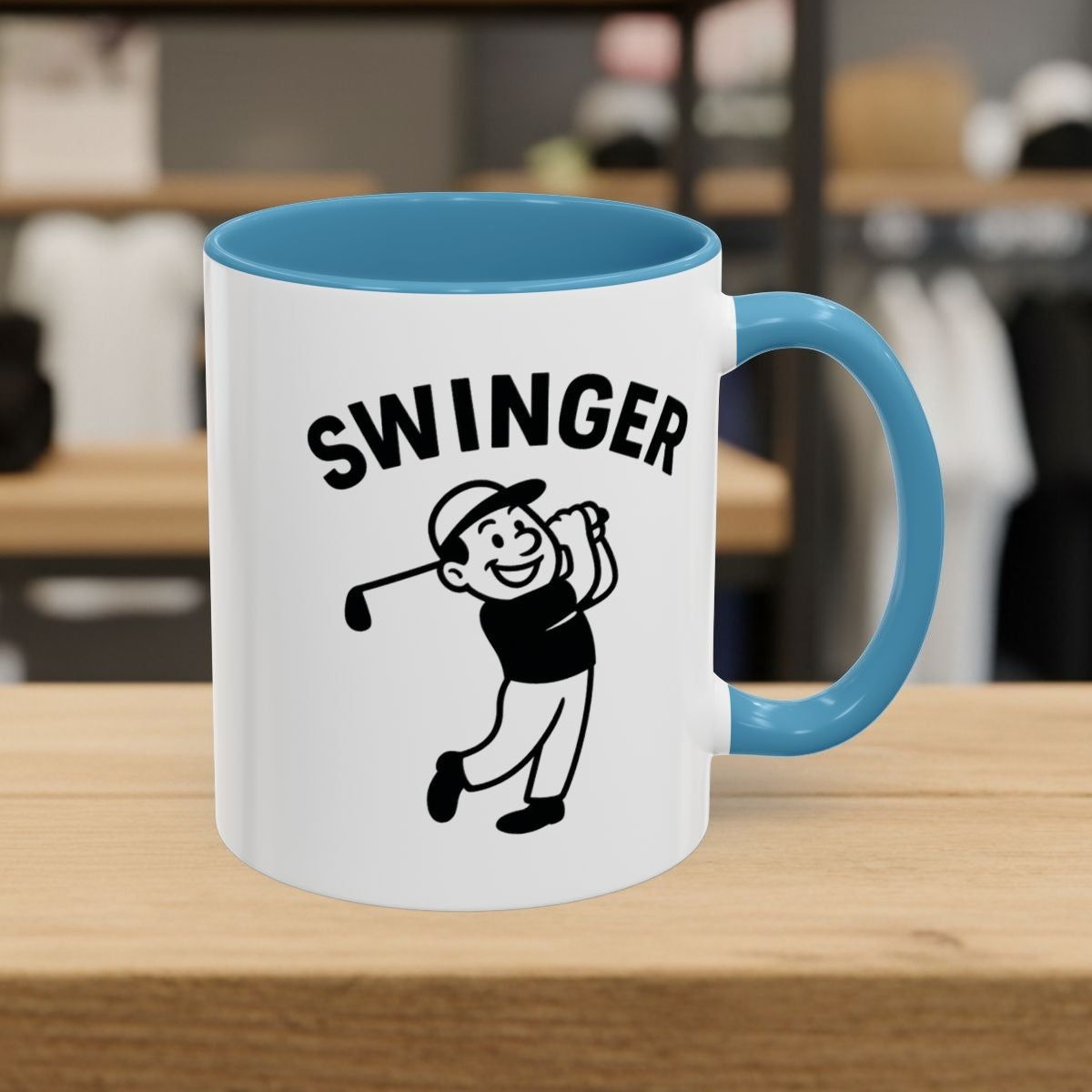 Swinger - Golf Mug - 11oz in Light Blue
