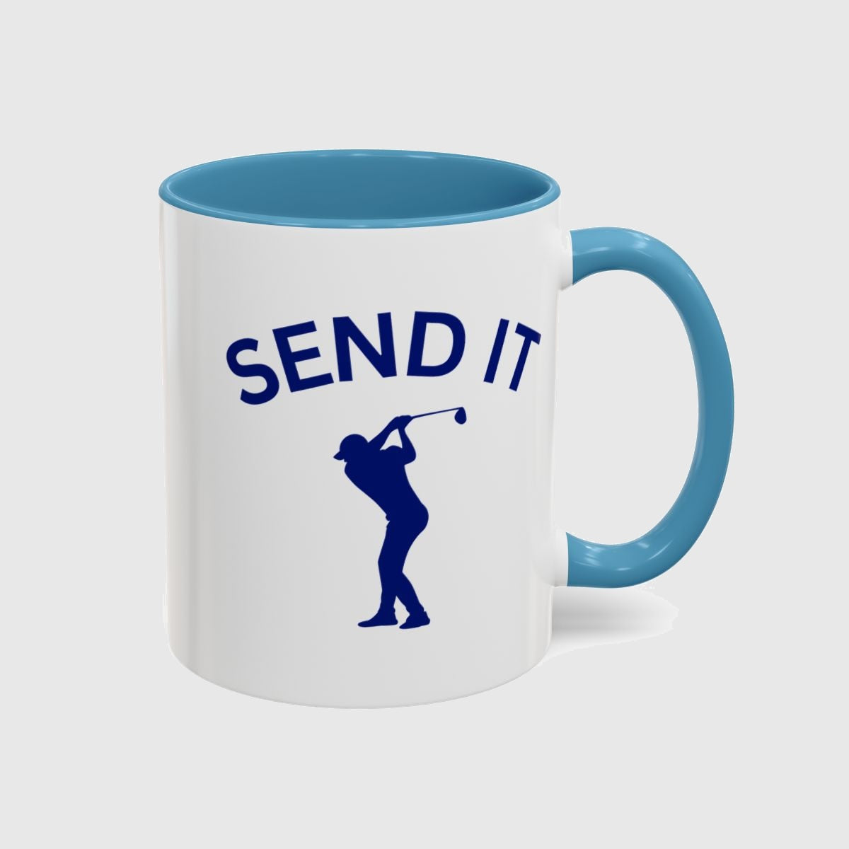 SEND IT (Male) - Golf Mug in Light Blue