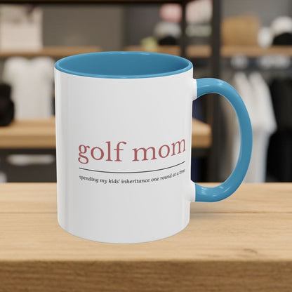 Golf Mom: Inheritance - Golf Mug - 11oz in Light Blue