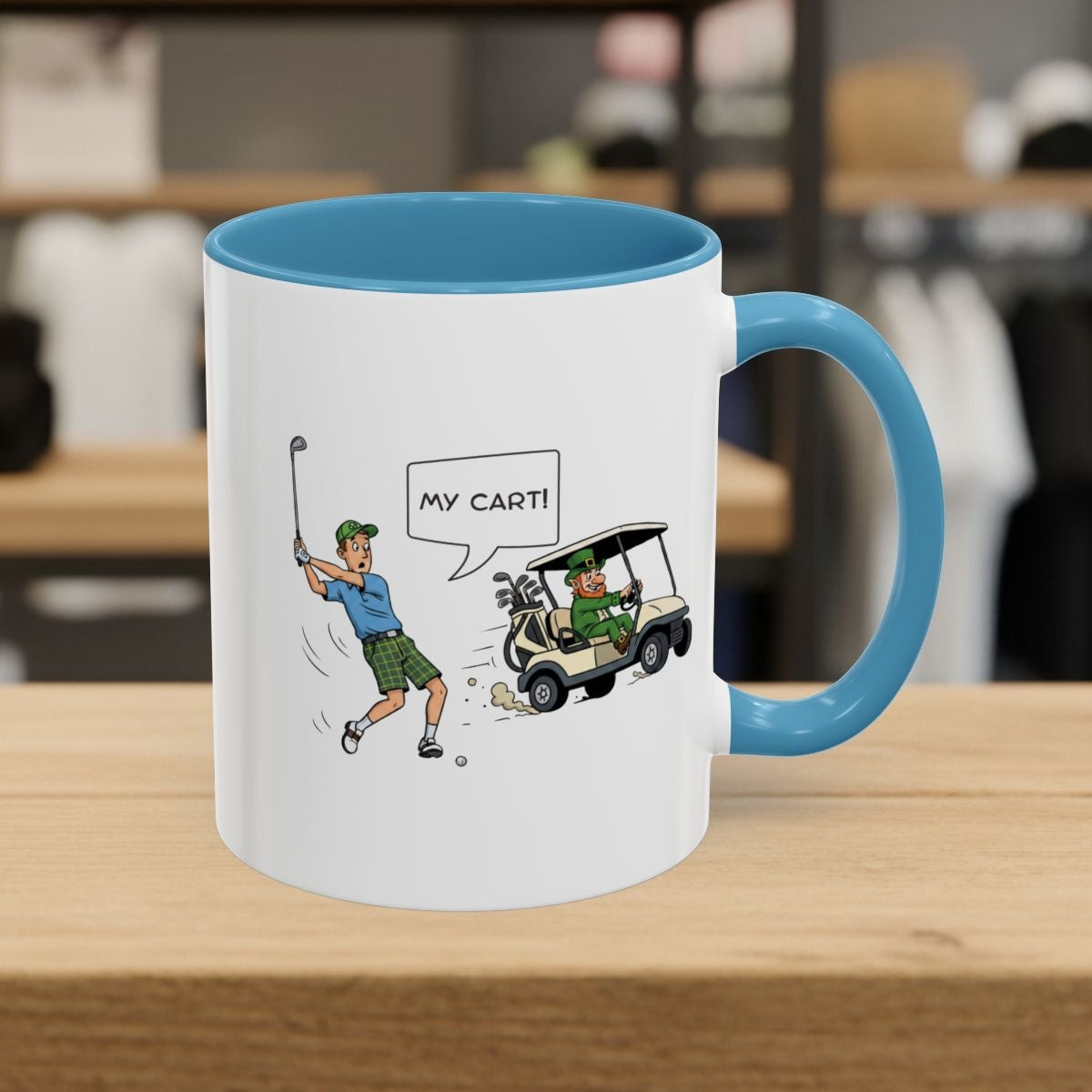 My Cart! - Golf Mug - 11oz in Light Blue