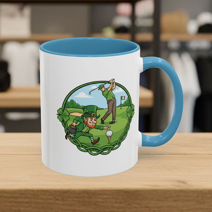 The Leprechaun Stole My Ball! - Golf Mug - 11oz in Light Blue
