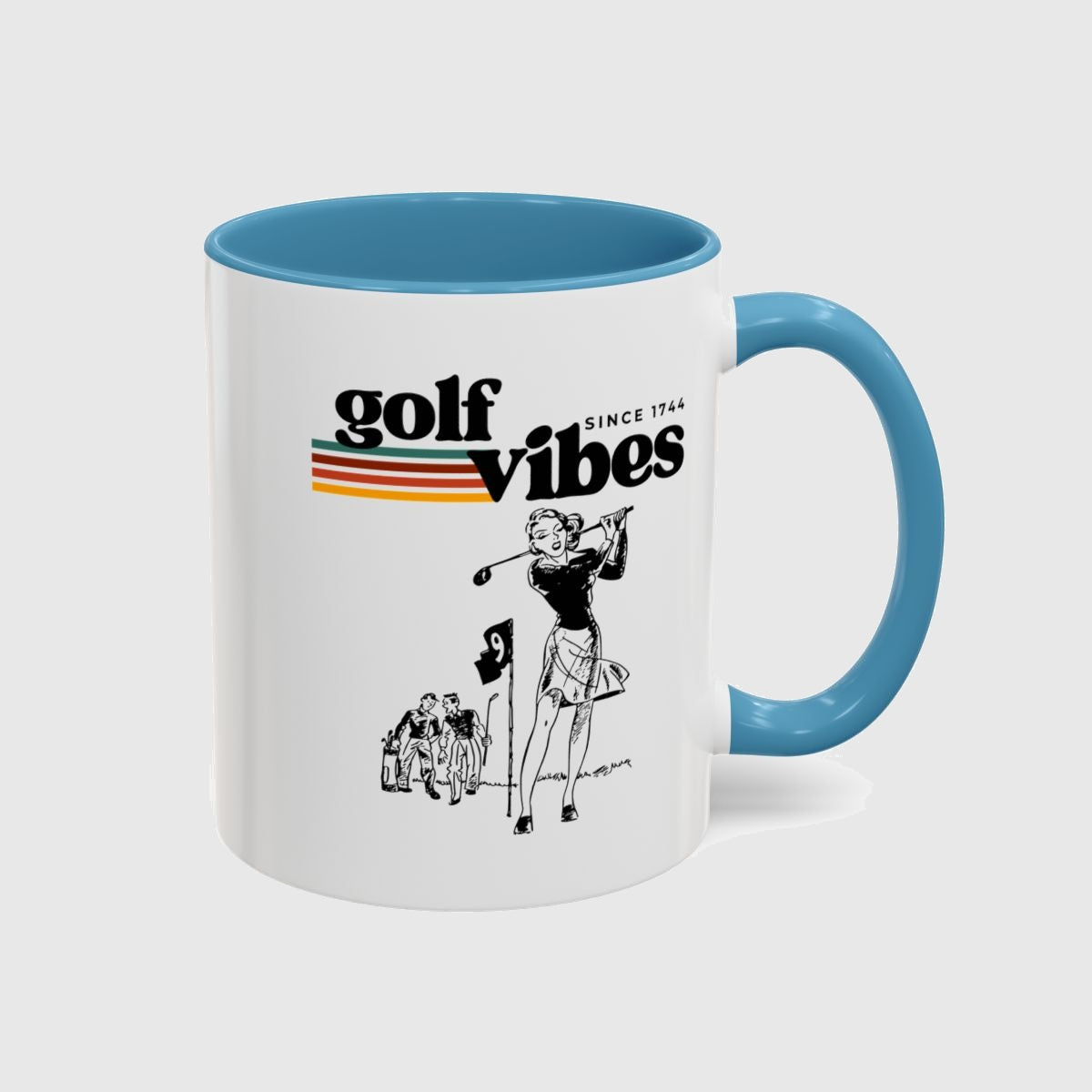 Golf Vibes Retro - Golf Mug in Light Blue