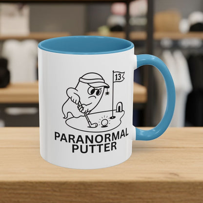 Paranormal Putter - Golf Mug - 11oz in Light Blue