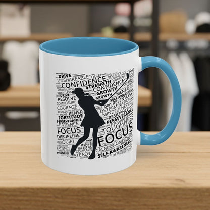 Unleash Your Mental Game (Female) - Golf Mug - 11oz in Light Blue