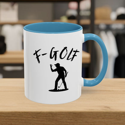 F-Golf (Male) - Golf Mug - 11oz in Light Blue