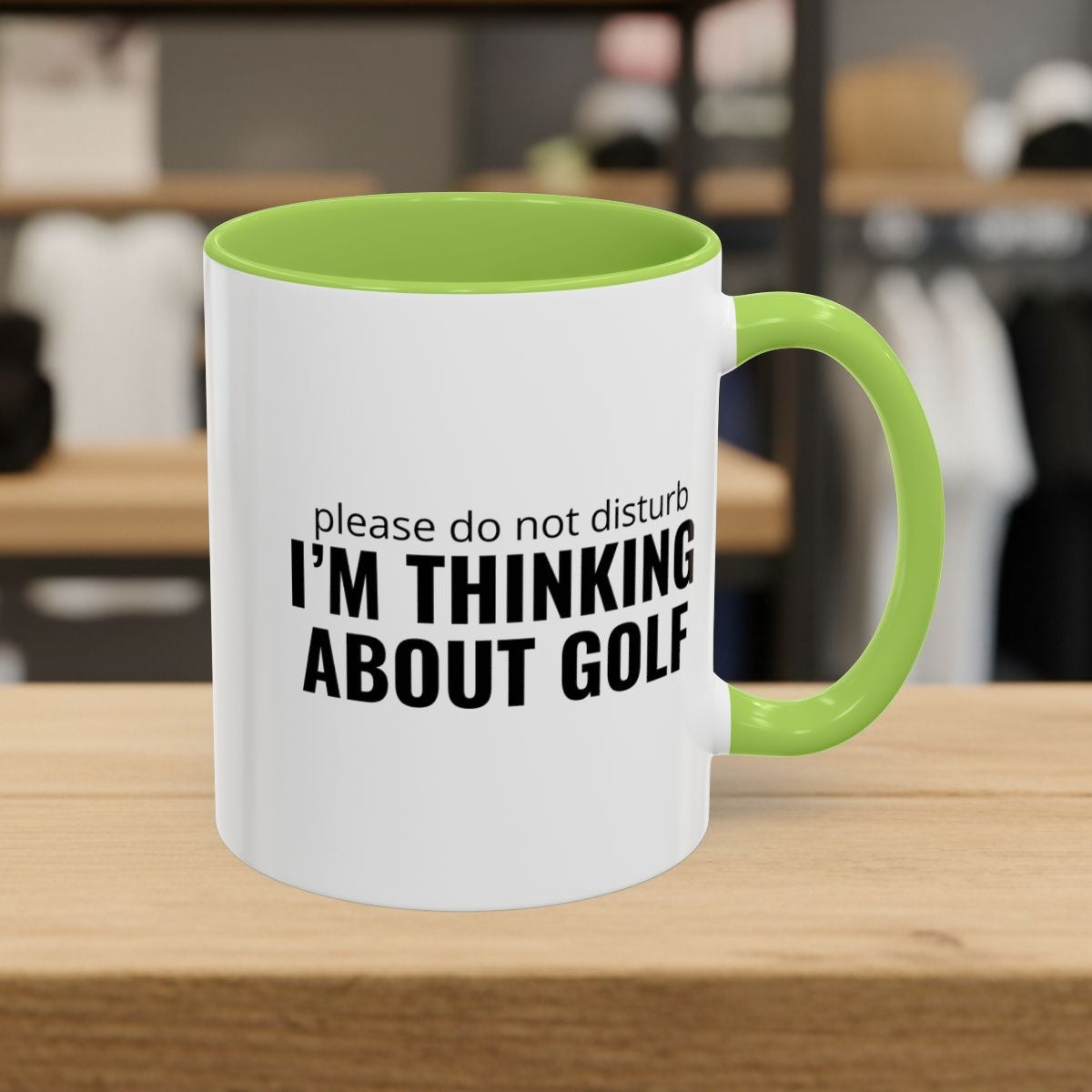 Do Not Disturb - Golf Mug - 11oz in Light Green