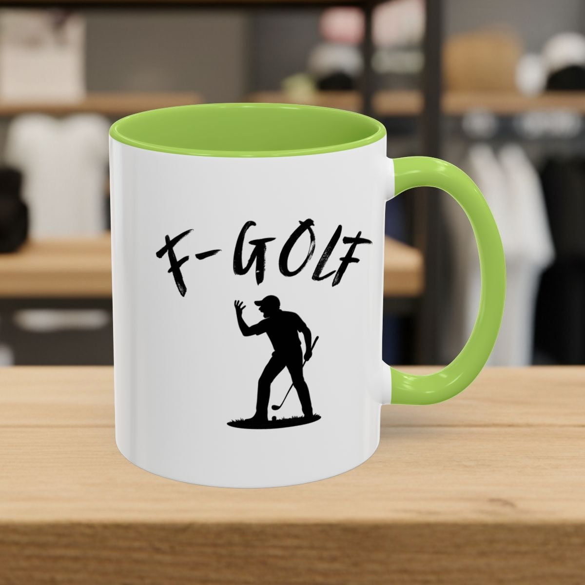 F-Golf (Male) - Golf Mug - 11oz in Light Green