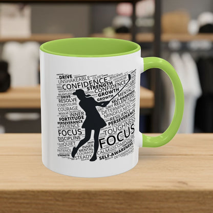 Unleash Your Mental Game (Female) - Golf Mug - 11oz in Light Green