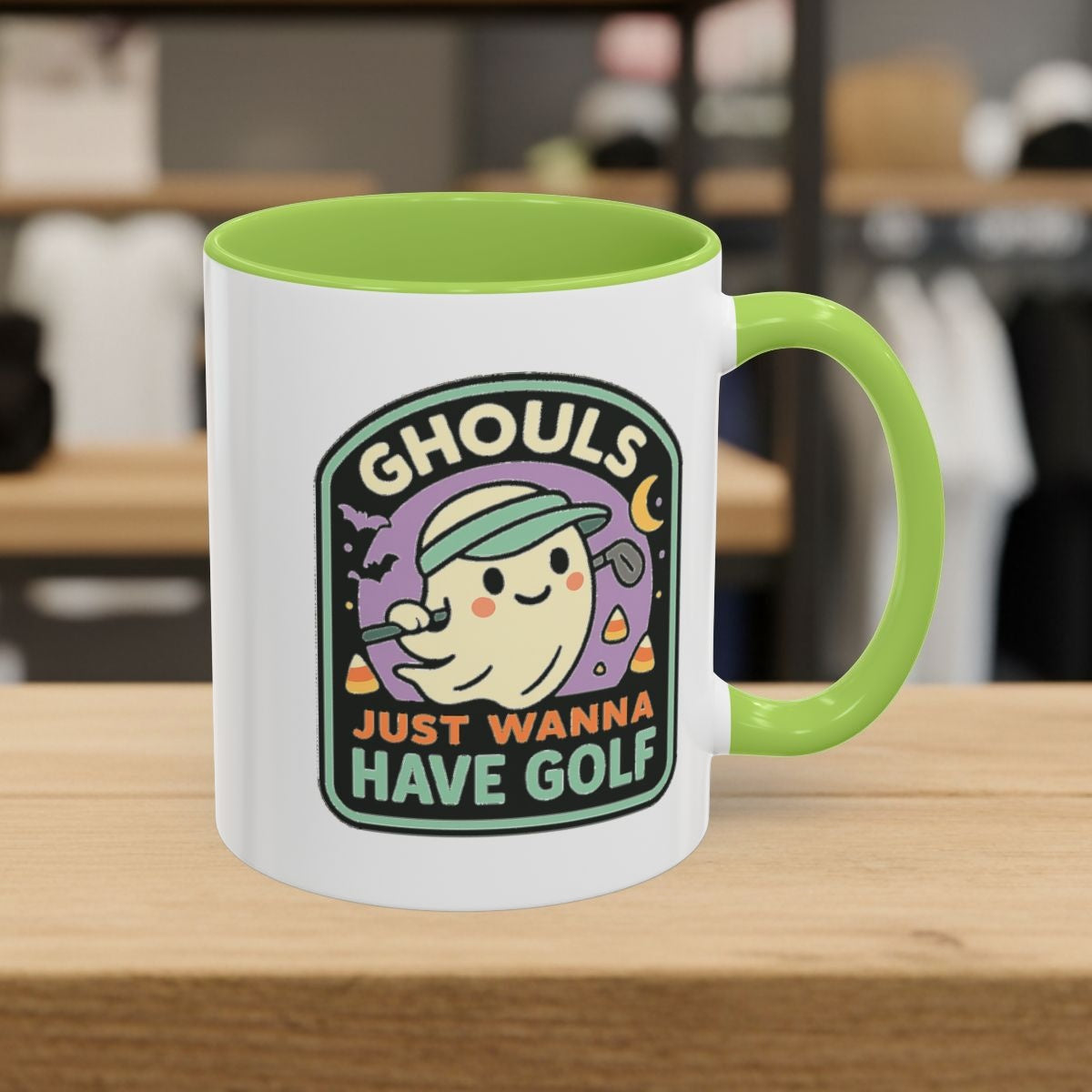 Ghouls Just Wanna Have Golf - Golf Mug - 11oz in Light Green