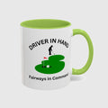 Driver in Hand - Fairways in Command (Male) - Golf Mug in Light Green