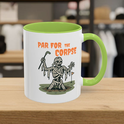 Par for the Corpse - Golf Mug - 11oz in Light Green