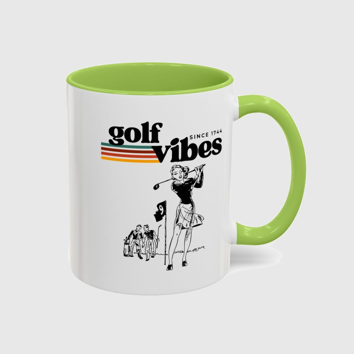 Golf Vibes Retro - Golf Mug in Light Green