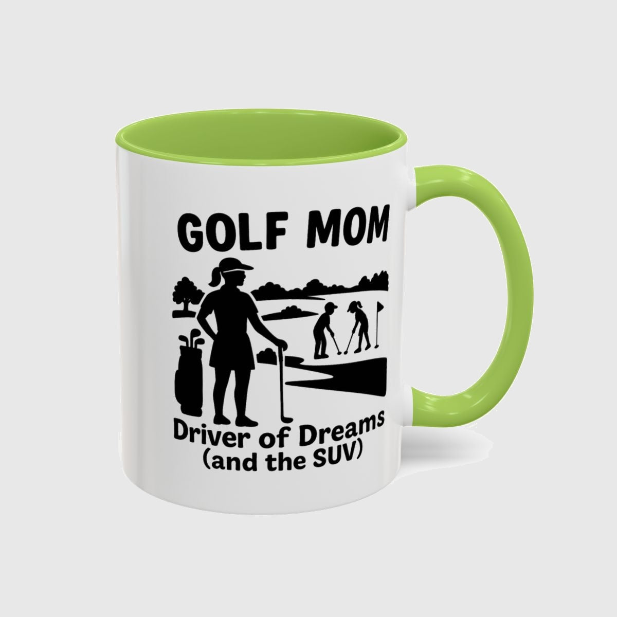Golf Mom - Golf Mug in Light Green