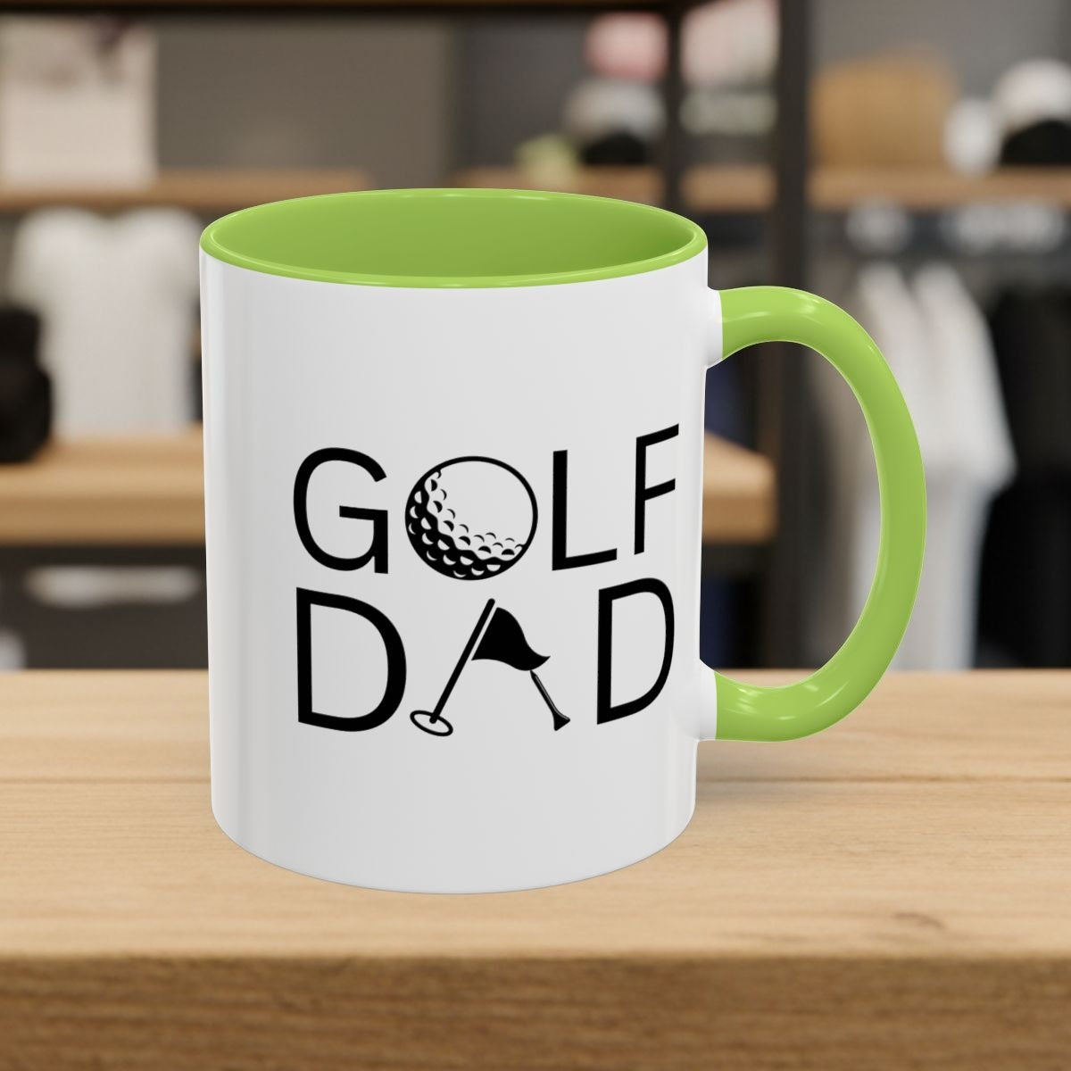 Golf Dad - Golf Mug - 11oz in Light Green