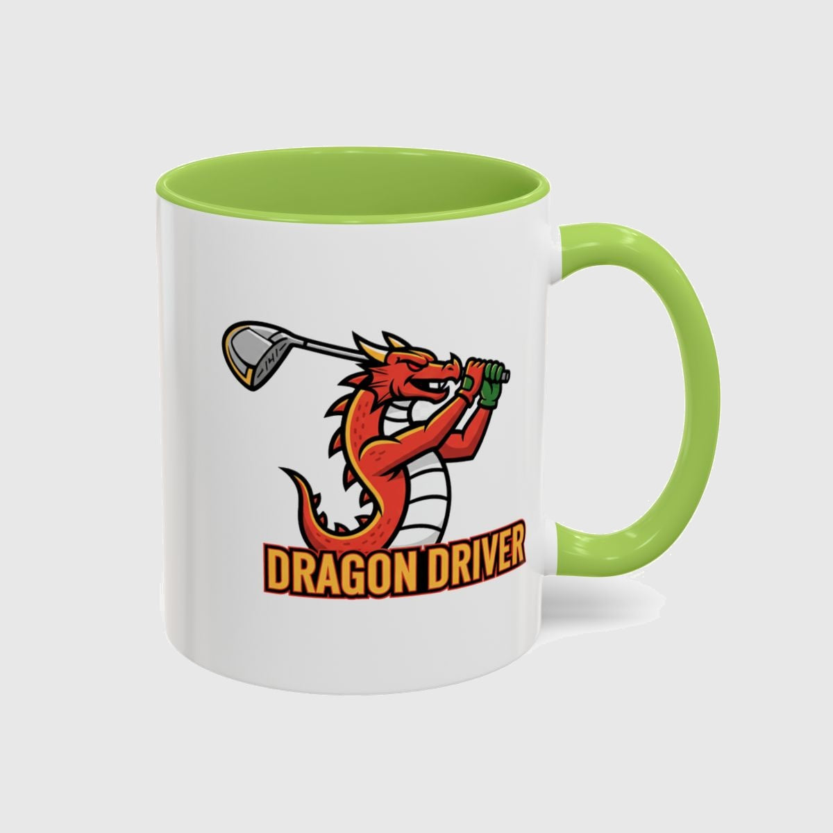 Dragon Driver - Golf Mug in Light Green