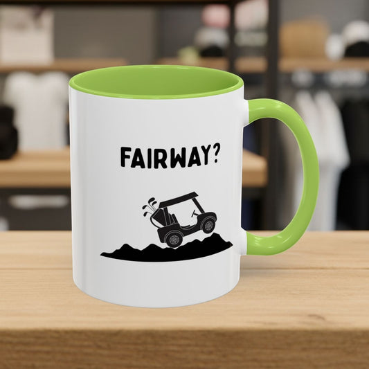 Fairway? - Golf Mug - 11oz in Light Green