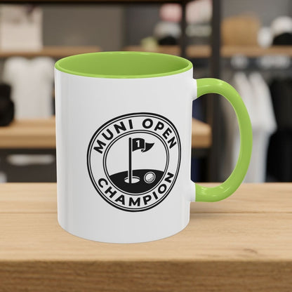 MUNI OPEN CHAMPION - MUNICIPAL GOLF COURSE MUG in Light Green