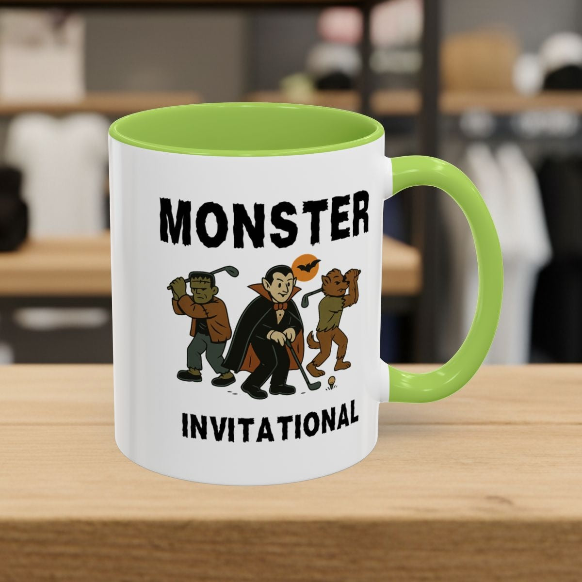 Monster Invitational - Golf Mug - 11oz in Light Green