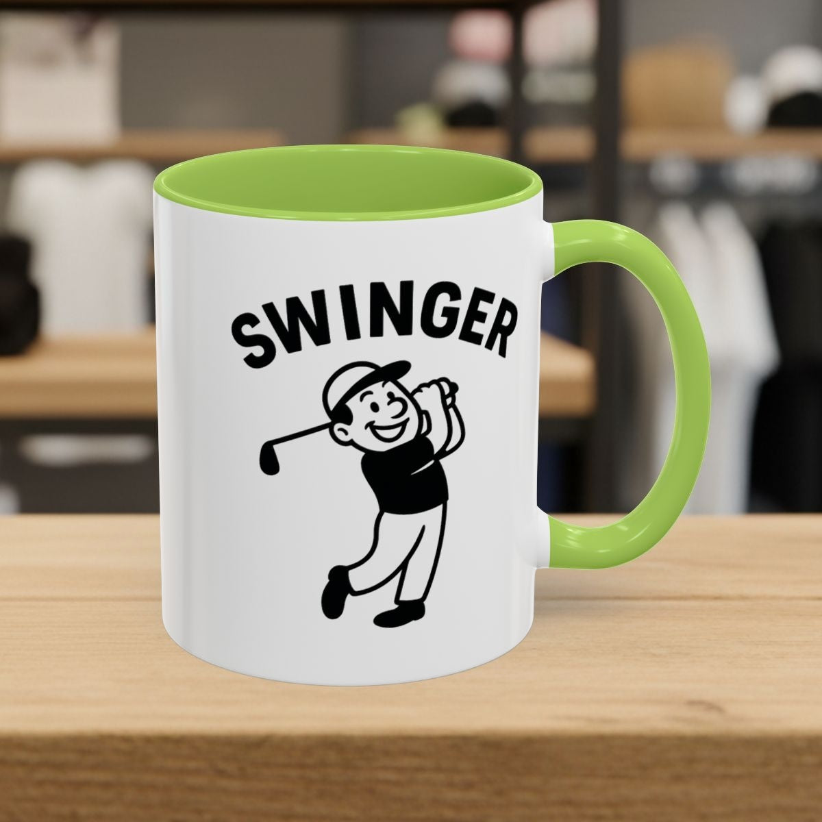Swinger - Golf Mug - 11oz in Light Green