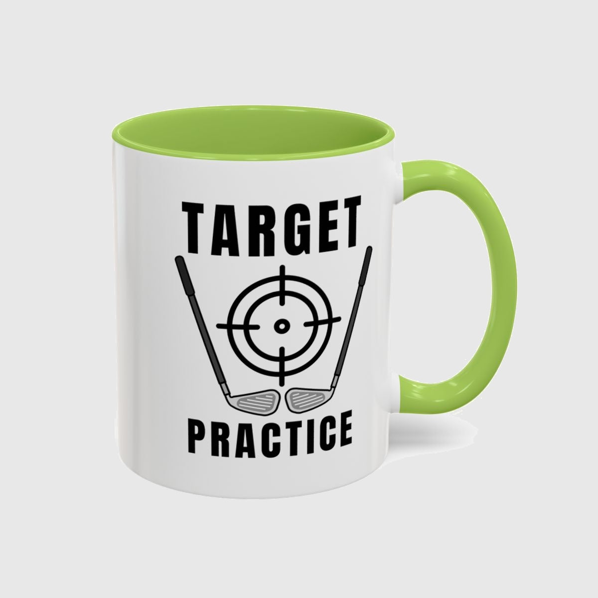 Target Practice - Golf Mug in Light Green