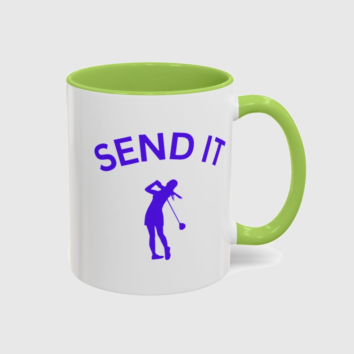SEND IT (Female) - Golf Mug in Light Green