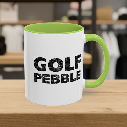 Golf Pebble - Golf Mug - 11oz in Light Green