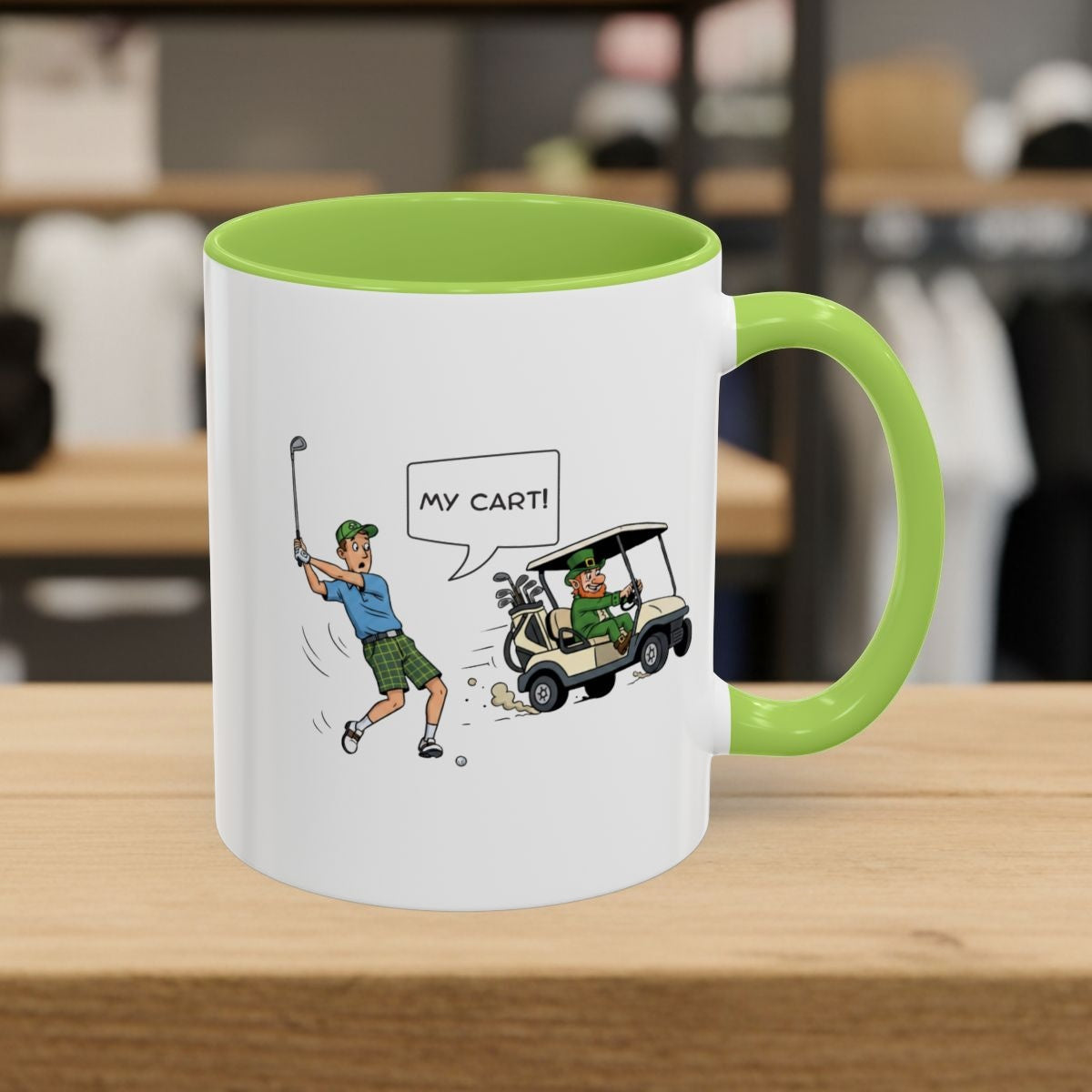 My Cart! - Golf Mug - 11oz in Light Green