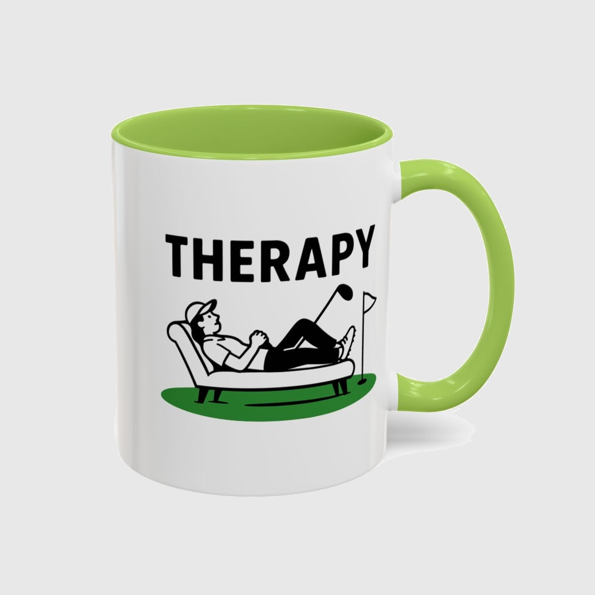 Golf Therapy - Golf Mug in Light Green