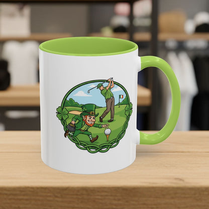 The Leprechaun Stole My Ball! - Golf Mug - 11oz in Light Green