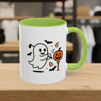 Ghost Tee Off - Golf Mug - 11oz in Light Green