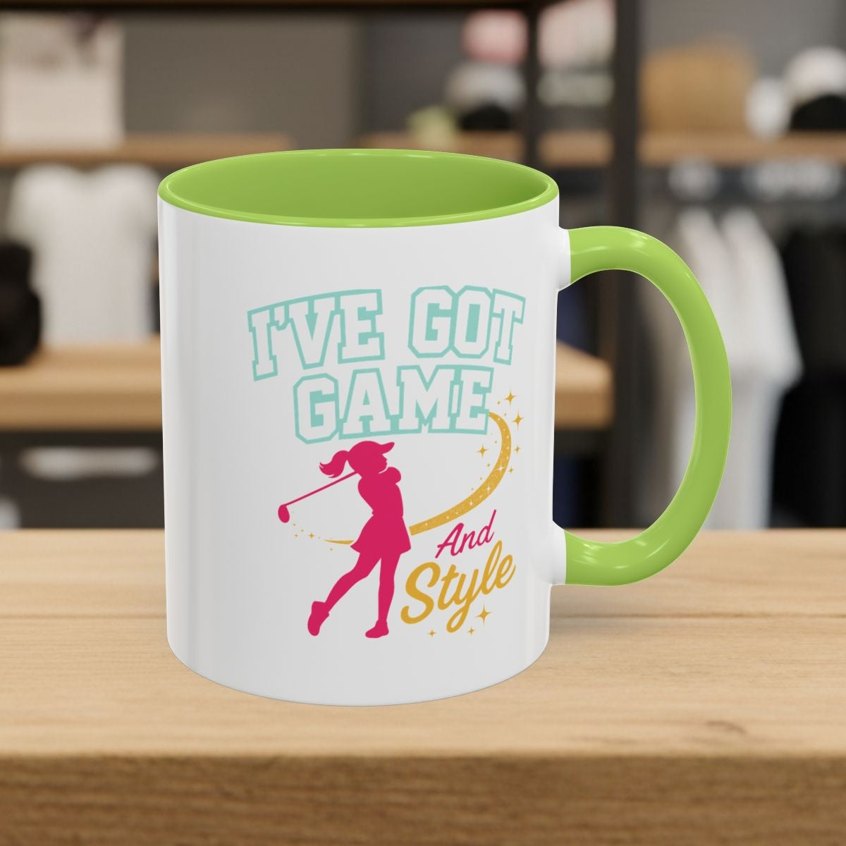 I've Got Game And Style - Golf Mug - 11oz in Light Green