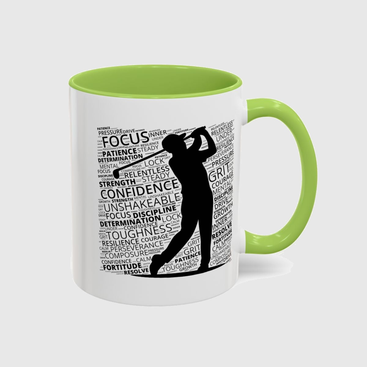 Unleash Your Mental Game (Male) - Golf Mug in Light Green