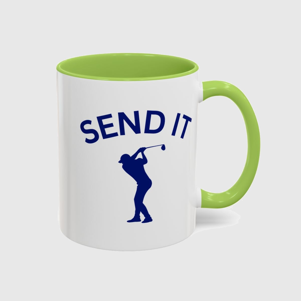 SEND IT (Male) - Golf Mug in Light Green