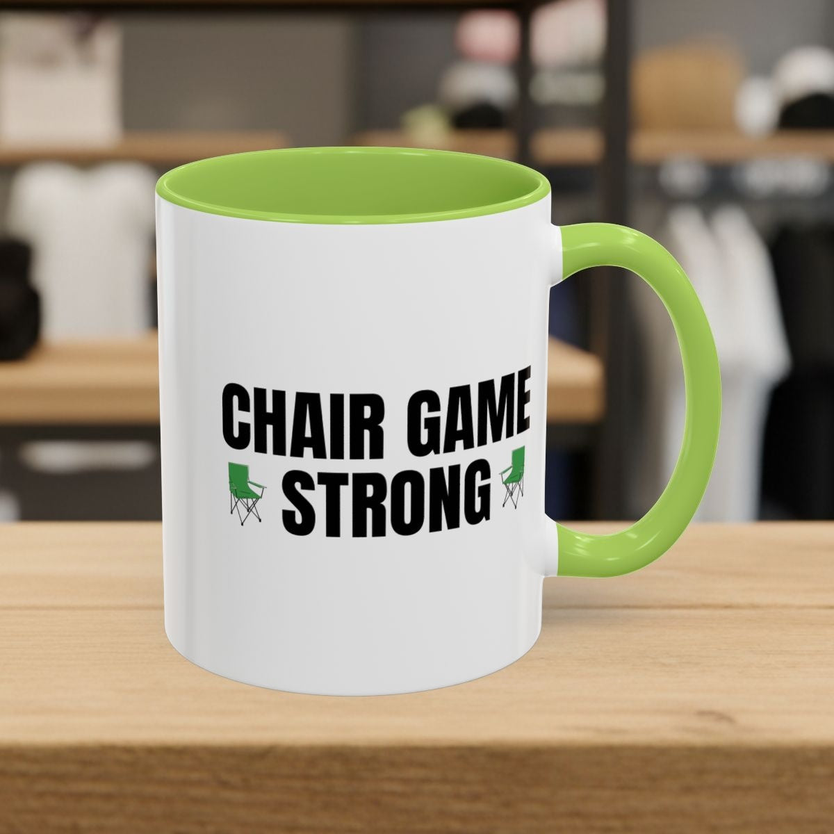 Chair Game Strong - Golf Mug in Light Green