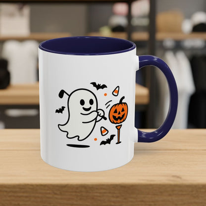 Ghost Tee Off - Golf Mug - 11oz in Navy