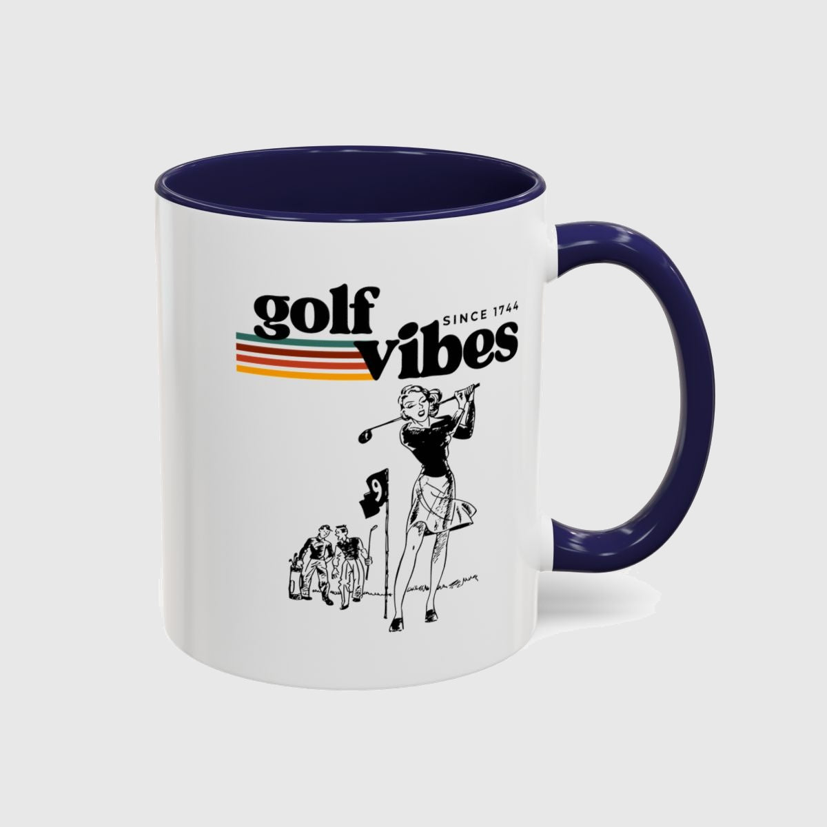 Golf Vibes Retro - Golf Mug in Navy