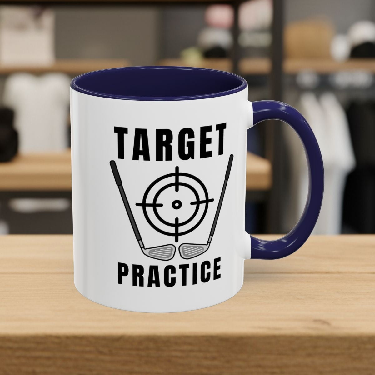Target Practice - Golf Mug - 11oz in Navy
