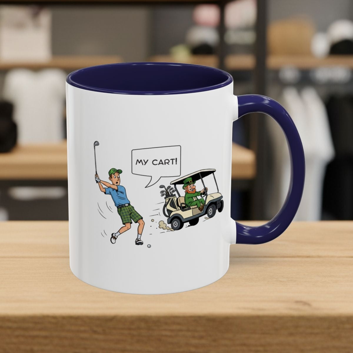 My Cart! - Golf Mug - 11oz in Navy