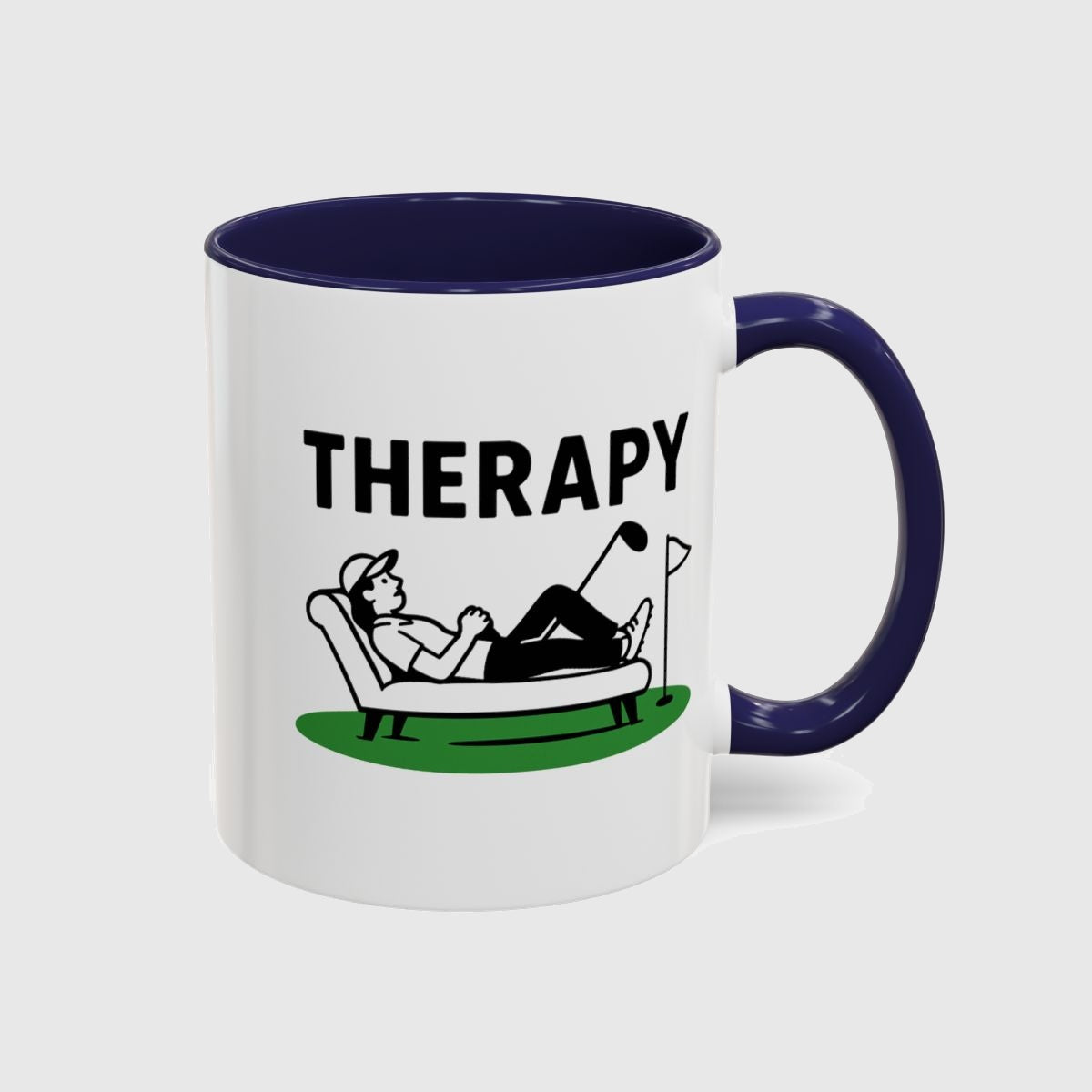 Golf Therapy - Golf Mug in Navy