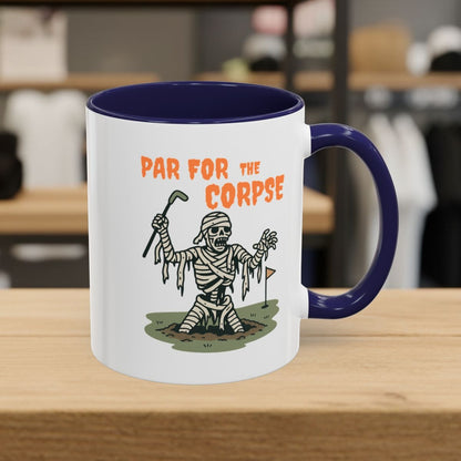 Par for the Corpse - Golf Mug - 11oz in Navy