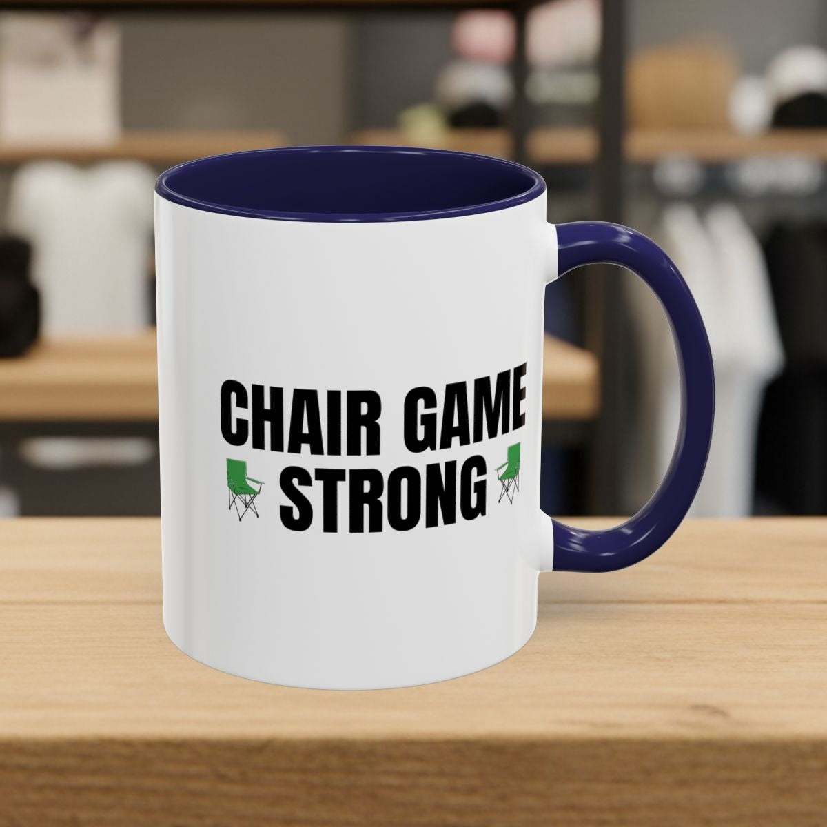 Chair Game Strong - Golf Mug in Navy