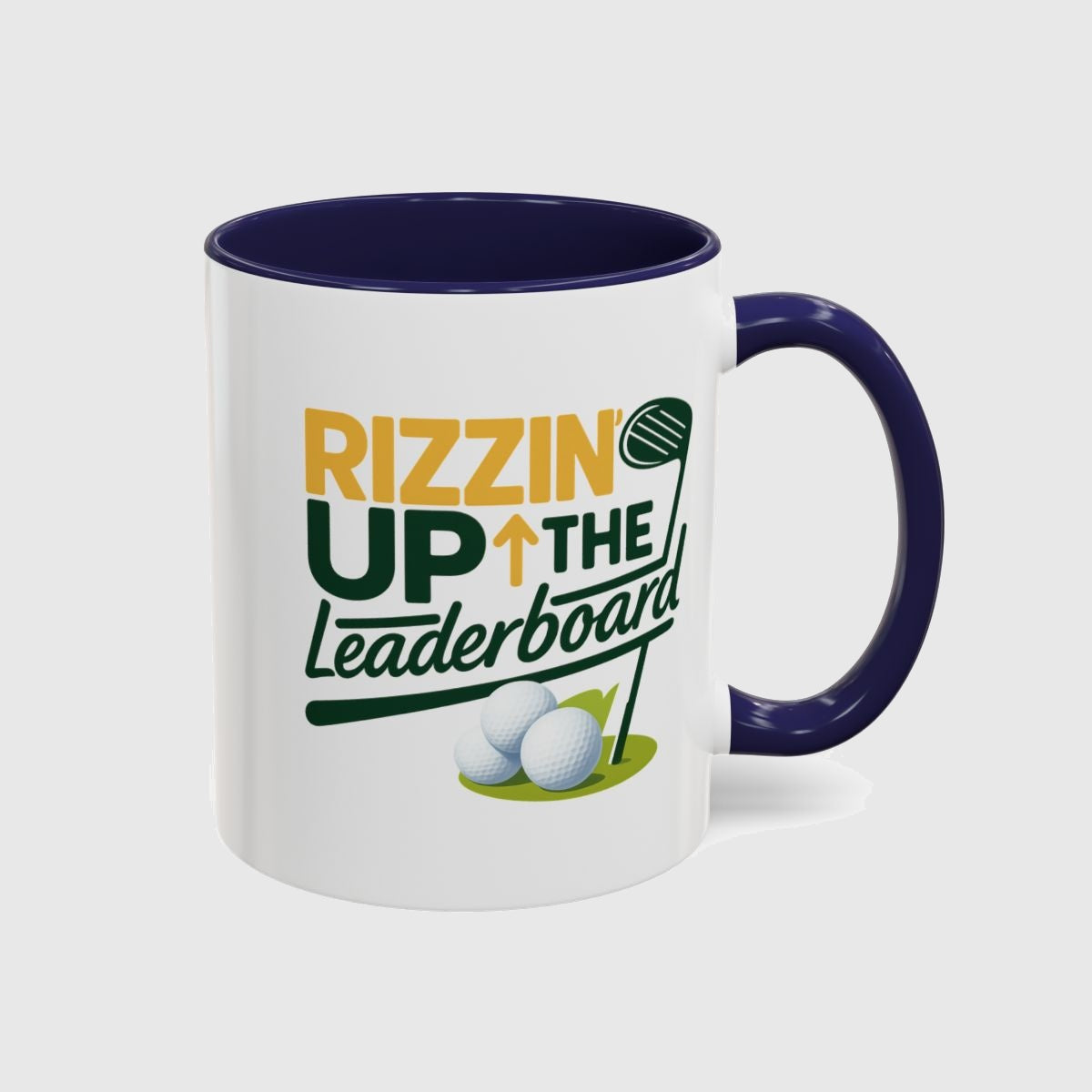 Rizzin' Up The Leaderboard - Golf Mug in Navy