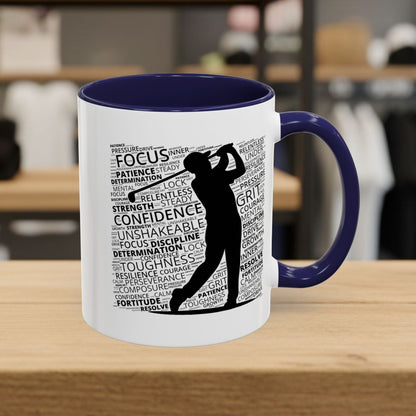 Unleash Your Mental Game (Male) - Golf Mug - 11oz in Navy
