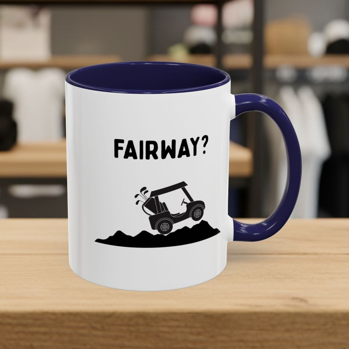 Fairway? - Golf Mug - 11oz in Navy