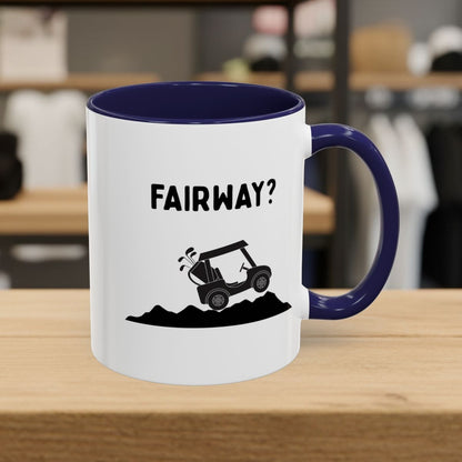 Fairway? - Golf Mug - 11oz in Navy