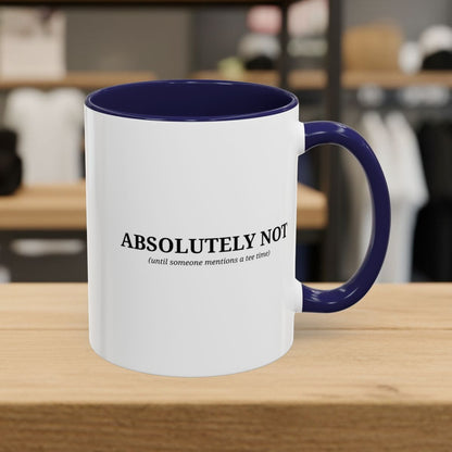 ABSOLUTELY NOT - Golf Mug - 11oz in Navy