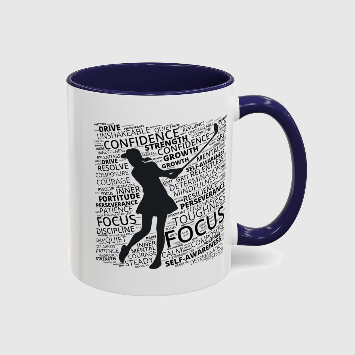 Unleash Your Mental Game (Female) - Golf Mug in Navy
